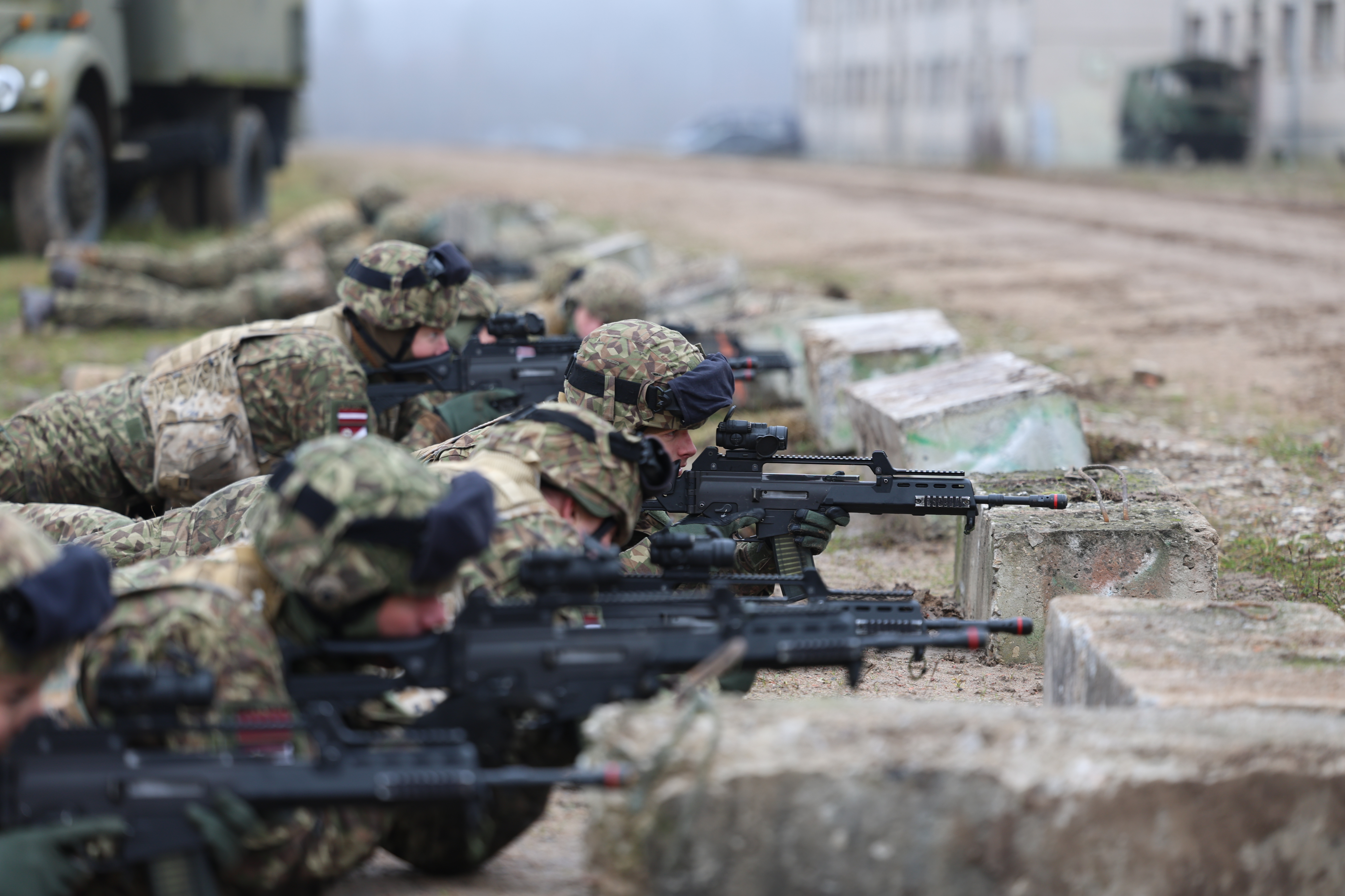 45. kaujas nodrošinājuma bataljona mācības