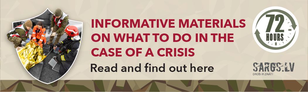 Brochure "What to do in case of a crisis" (in first 72 hours/ 3 days)