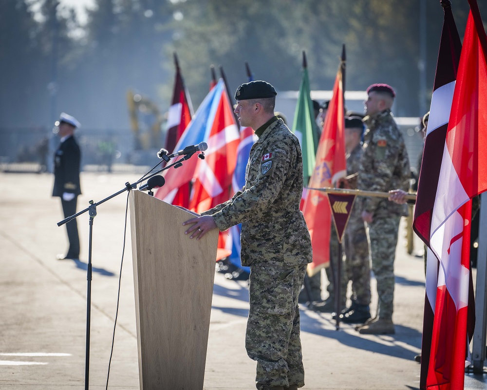 Notiks NATO daudznacionālās brigādes Latvijā komandiera maiņas ceremonija