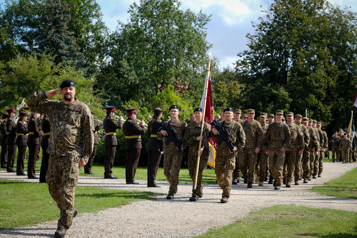 komandiera maiņas ceremonija
