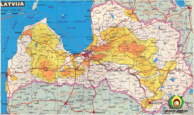 Militārā piesārņijuma karte