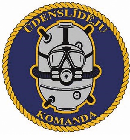 Ūdenslīdēju komanda emblēma