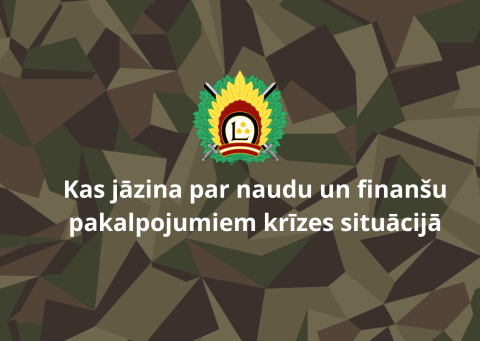 Kas jāzina par naudu un finanšu pakalpojumiem krīzes situācijā