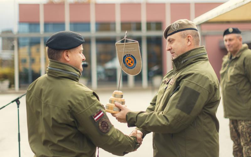 NBS Apvienotā štāba priekšnieka maiņas ceremonija