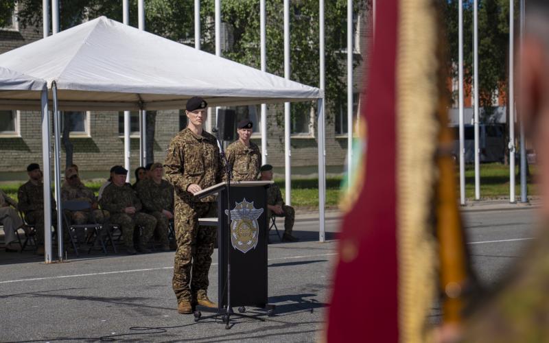 Nodrošinājuma pavēlniecības komandiera ceremonija