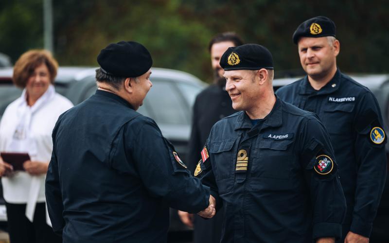 Notikusi Jūras spēku Patruļkuģu eskadras komandiera maiņa