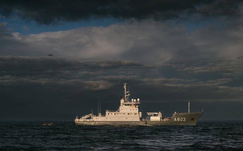 Flagship of NATO’s Mine Countermeasures Group 1 visits Latvia