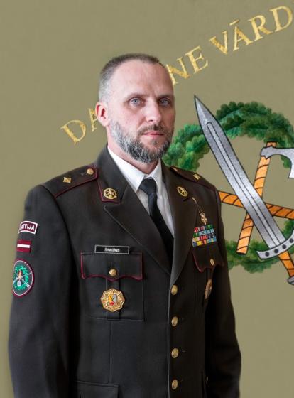 Eduards Šinkūns 2.mehanizētā kājnieku bataljona komandieris portrets